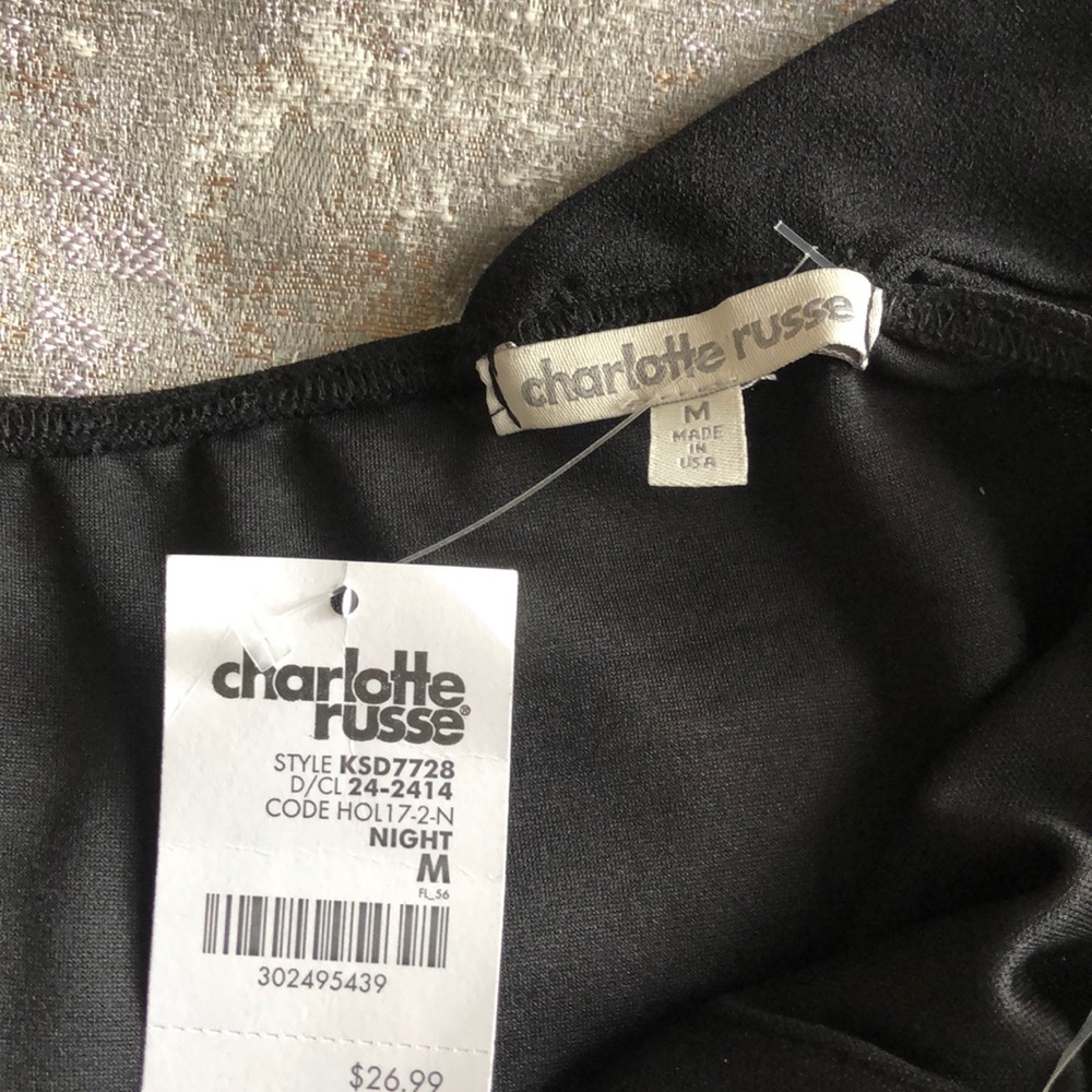 NWT Charlotte Russe Off the Shoulder Midi Dress - Picture 4 of 4